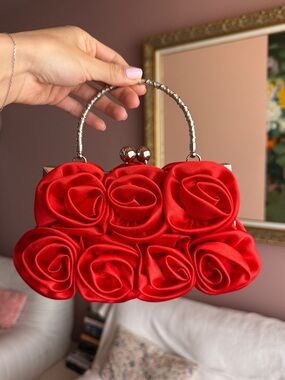 Red Rose Clutch/Handbag